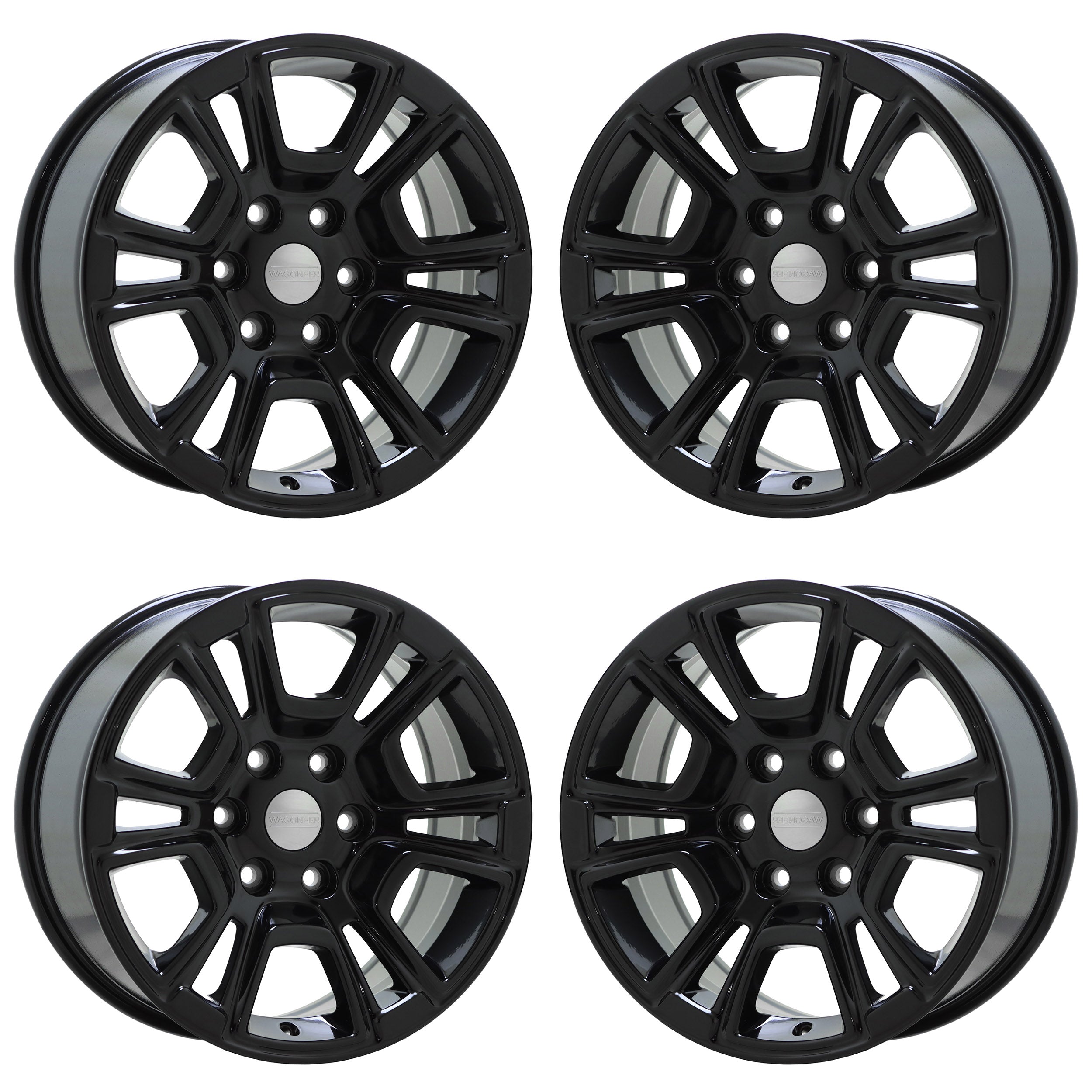 18" Jeep Grand Wagoneer Gloss Black wheels rims Factory OEM set 9295 EXCHANGE